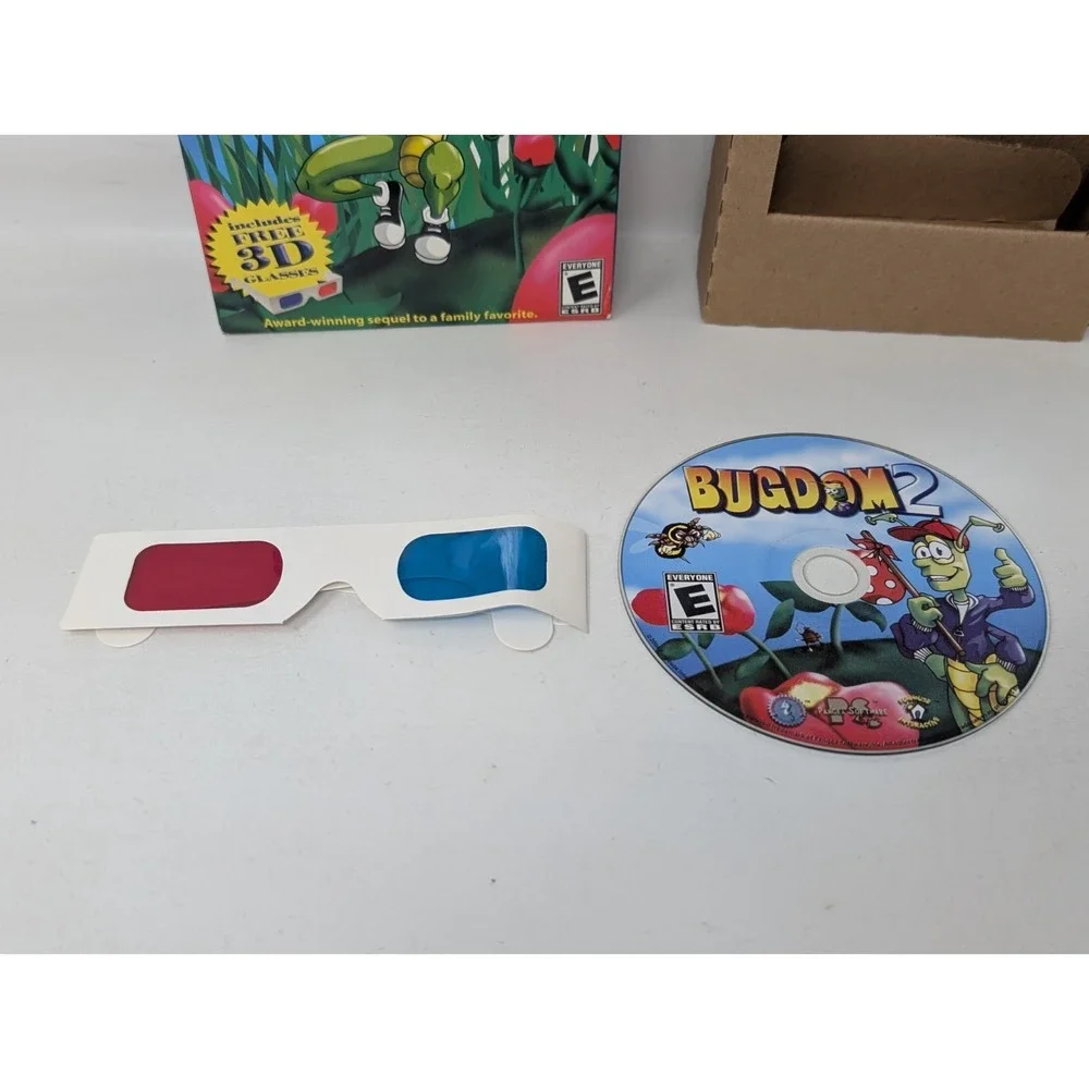 Bugdom 2 Computer Game PC Game CD-ROM 2004 Small Box Kids VTG Windows‎ 2000 XP